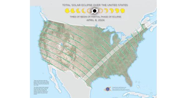 What time the 2024 solar eclipse starts, reaches peak totality and ends today What time the 2024 solar eclipse starts, reaches peak totality and ends today