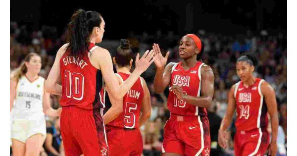 Team USA women's basketball beats Germany at Paris Olympics