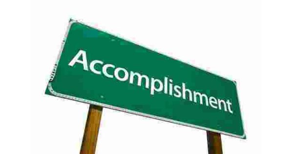 Accomplishment Meaning and Definition