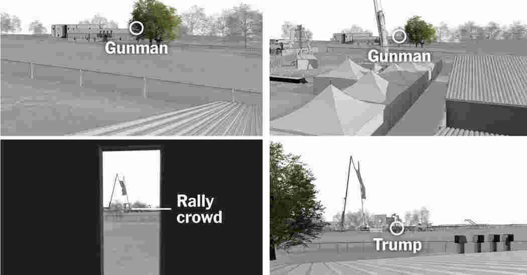 How the Trump Rally Gunman Had an Edge Over the Countersnipers 