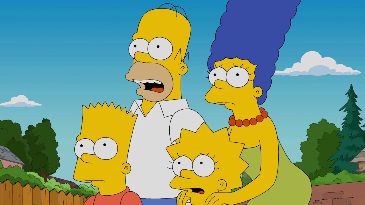 Major character Marge Simpson dies in the Season 36 finale of *The Simpsons*, titled “Estranger Things.” The episode features a flashforward revealing her death thirty-five years in the future.
