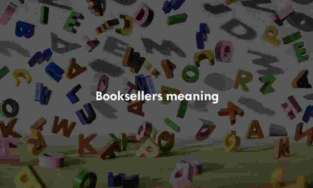 Booksellers meaning