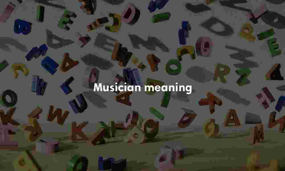 Musician meaning