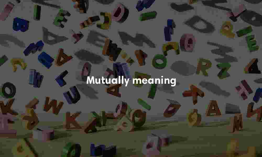 Mutually meaning