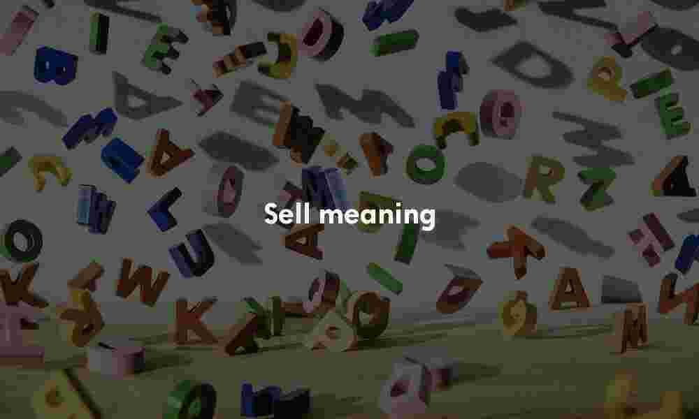 Sell definition Sell meaning