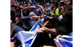 Hundreds of students arrested in US Gaza war protests, scuffles at UCLA 
