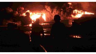 Yemen's Houthi-held port of Hodeida still ablaze 2 days after Israeli strike 