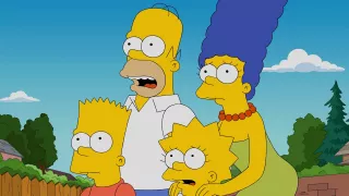 Major character Marge Simpson dies in the Season 36 finale of *The Simpsons*, titled “Estranger Things.” The episode features a flashforward revealing her death thirty-five years in the future.